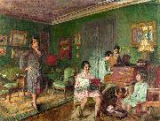 Edouard Vuillard Madame Andre Wormser and her Children Spain oil painting artist